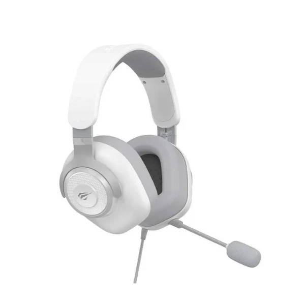 Audífonos Gaming Havit H2230D - 50mm - Micrófono Desmontable - Jack 3.5mm - Blanco Gris