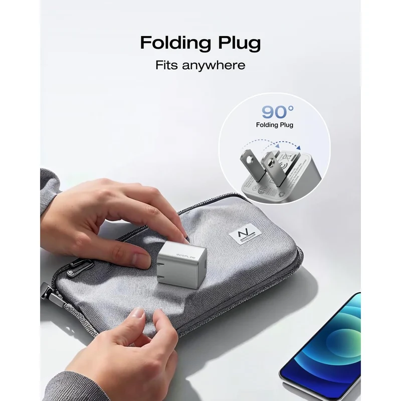 Cargador EcoFlow Rapid 20W GaN USB C con Cable