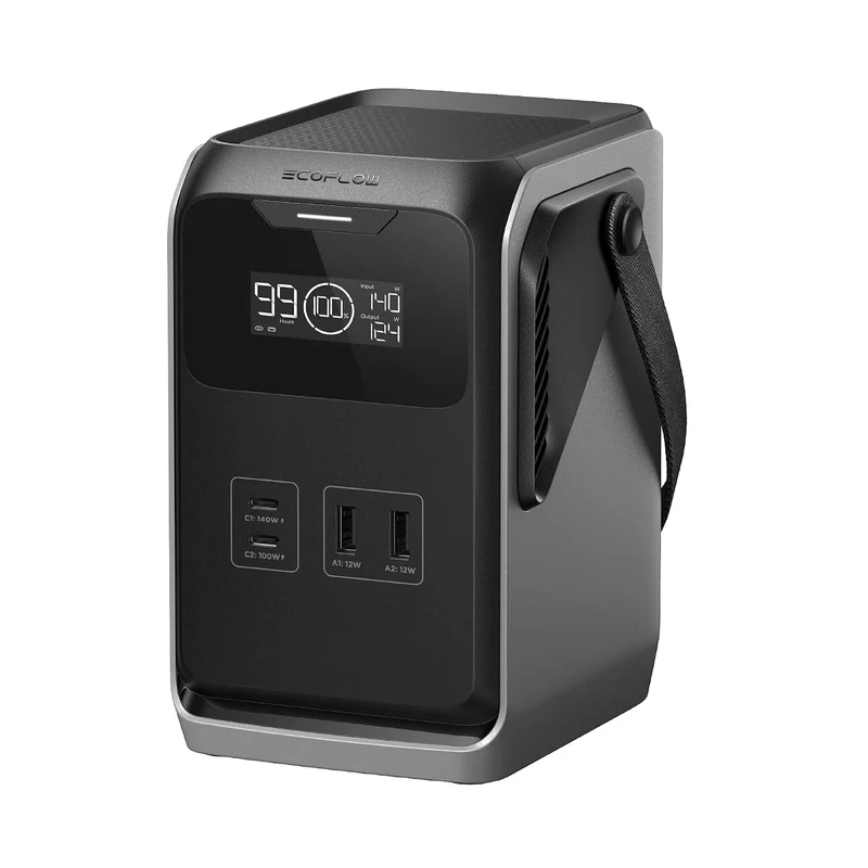 Power Bank EcoFlow TRAIL, Carga 220 W, Negro y Gris