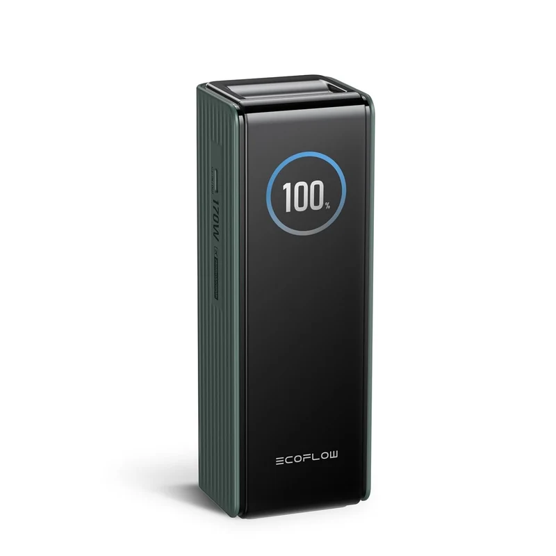 Power Bank EcoFlow para Laptop, 25,000 mAh, Carga 170 W, Verde