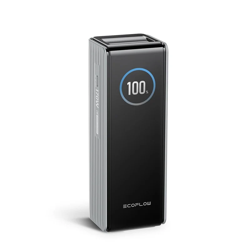 Power Bank EcoFlow para Laptop, 25,000 mAh, Carga 170 W, Silver