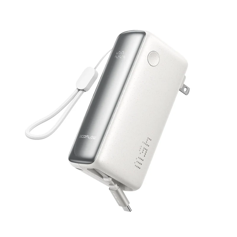 Power Bank EcoFlow RAPID, 10000 mAh, Carga 45 W, Blanco