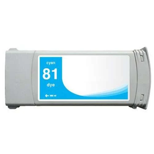 Cartucho compatible HP 81 cian