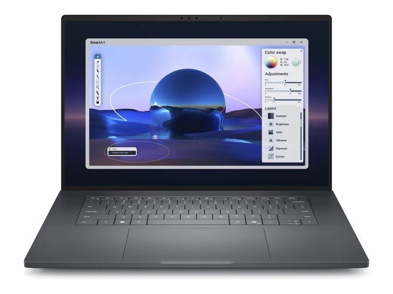 Laptop Dell Pro Max 16 Premium MA16250, Intel Core Ultra 7 - 16 Núcleos, 32GB DDR7, 1 TB SSD, RTX PRO, 8MP2F
