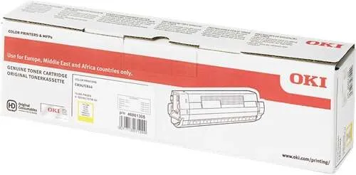 OKI C834/C844 Amarillo Tóner Original - 46861305