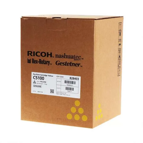 Ricoh Pro C5100/C5110 Amarillo Tóner Original - 828403