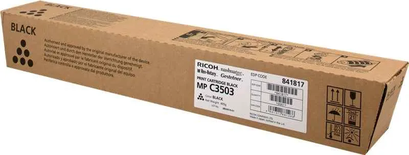 Ricoh Aficio MP-C3003/MP-C3004/MP-C3503/MP-C3504/MP-C4504/MP-C5504/MP-C6004 Negro Tóner Original - 841817/841813