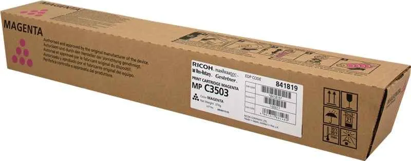 Ricoh Aficio MP-C3003/MP-C3004/MP-C3503/MP-C3504/MP-C4504/MP-C5504/MP-C6004 Amarillo Tóner Original - 841818/841814