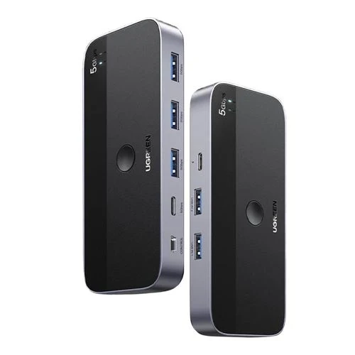 Switch USB-A UGreen 2x4 Compartir 4 Dispositivos entre 2 Equipos