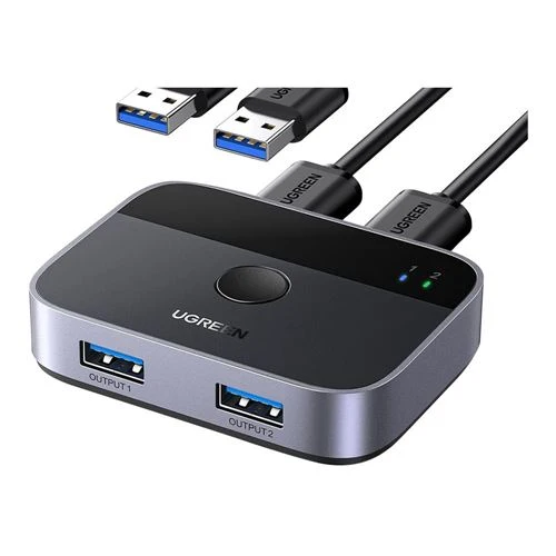 Switch USB-A UGreen 2x2 Compartir 2 Equipos y 2 Dispositivos