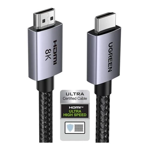 Adaptador HDMI 2.1 UGreen 8K 60Hz 48Gbps Trenzado 1m Gris