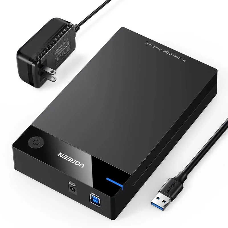 Carcasa de Disco UGREEN 3,5 y 2,5 Pulgadas SATA III USB 3.2 Gen 1