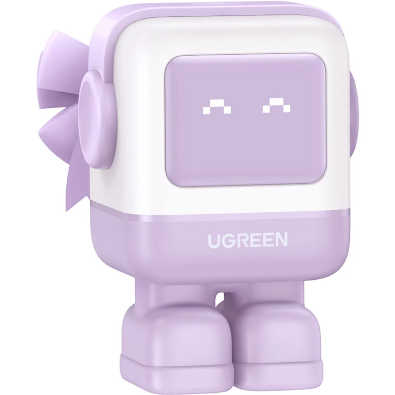 Cargador UGREEN Uno 30W USB-C con Pantalla LED Morado