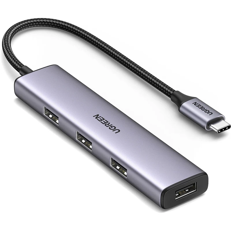 Hub USB UGREEN 4 en 1 USB-C a 4 Puertos USB-A