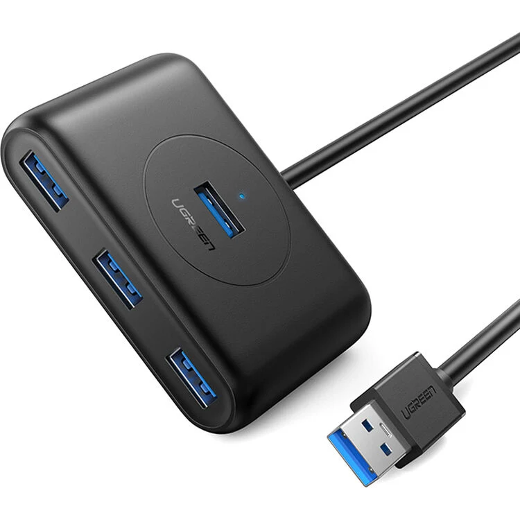 Hub USB UGREEN 4 Puertos USB-A 3.2 Gen 1 con Cable Integrado