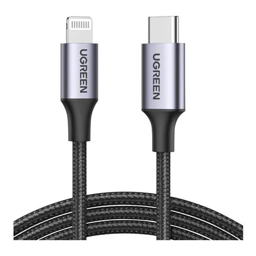 Cable UGreen USB-C a Lightning MFi Trenzado 2m Negro
