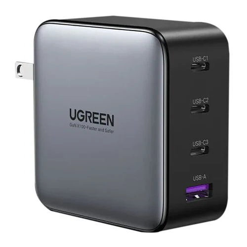 Cargador UGreen Nexode 100W GaN 4 Puertos 3C+1A