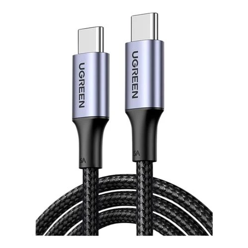 Cable USB-C a USB-C UGreen 100W Trenzado 2m Gris