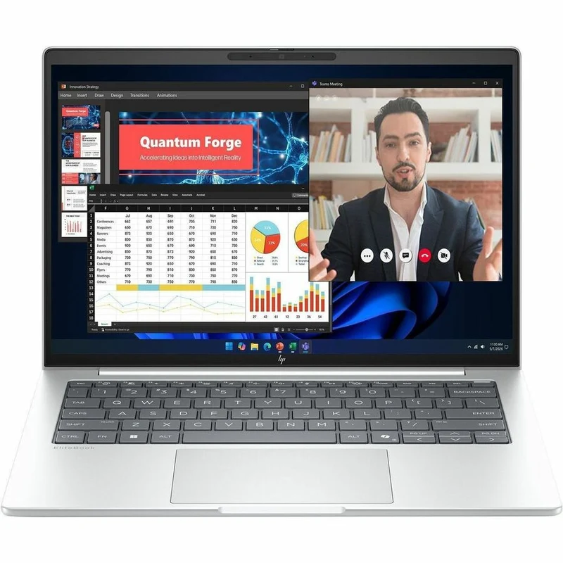 Laptop HP EliteBook, Intel Core Ultra 7 Series 8 Núcleos, 32GB DDR5, 512 GB SSD, D81W3UT#ABA