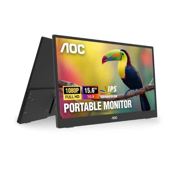 Monitor portátil AOC 16T35 - 15,6" Full HD - (1920 x 1080) IPS - 60 Hz - Black