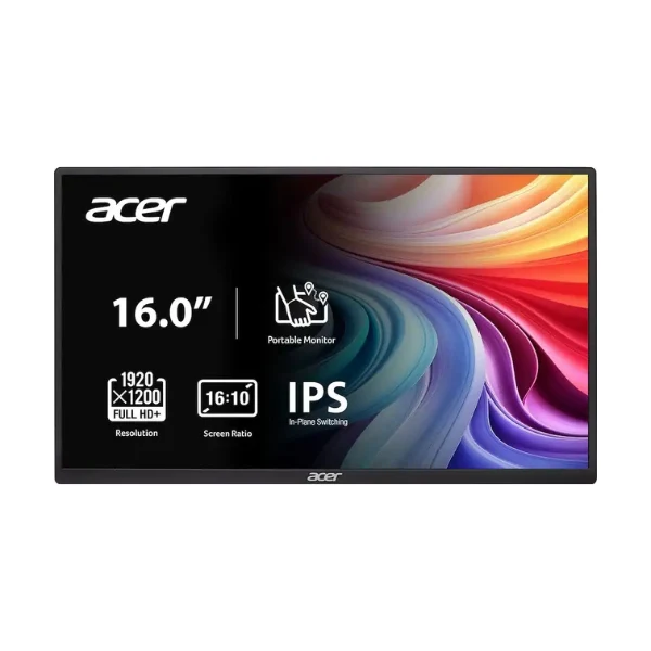 Monitor portátil Acer PM161W bmiuux - 16" WUXGA - (1920 x 1200) IPS - 60 Hz - Black
