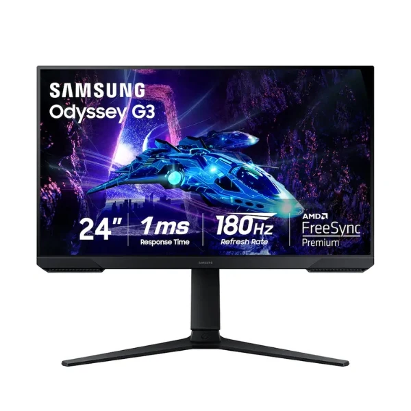 Monitor Samsung Odyssey G30D LS24DG302ENXZA - 24" Full HD - (1920 x 1080) VA - 180 Hz - Black
