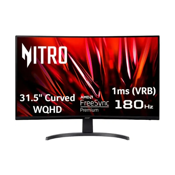 Monitor Acer Nitro EDB323QU S3bmiipx - 31,5" Curvo WQHD - (2560 x 1440) VA - 180 Hz - Black
