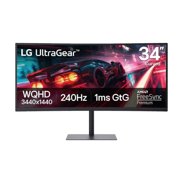 Monitor LG UltraGear 34G63DA-B - 34" Curvo WQHD - (3440 x 1440) VA - 240 Hz - Black
