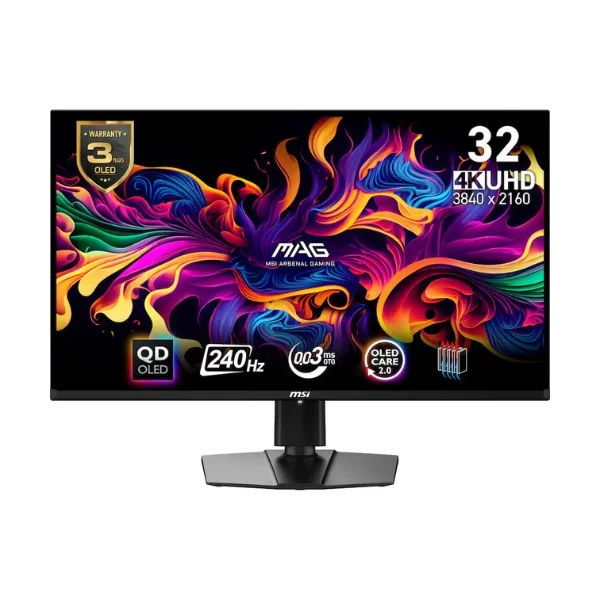 Monitor MSI MAG 321UPXB QD-OLED - 32" 4K UHD - (3840 x 2160) QD-OLED - 240 Hz - Black