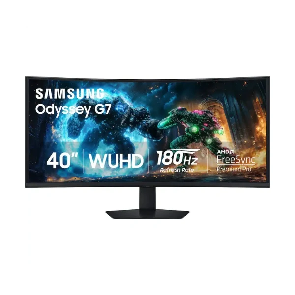 Monitor Samsung Odyssey G75F LS40FG75DENXZA - 40" Curvo WUHD - (5120 x 2160) VA - 180 Hz - Black