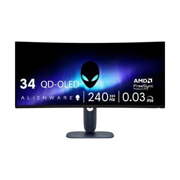 Monitor Alienware AW3425DW - 34" Curvo UWQHD - (3440 x 1440) QD-OLED - 240 Hz - Interstellar Indigo