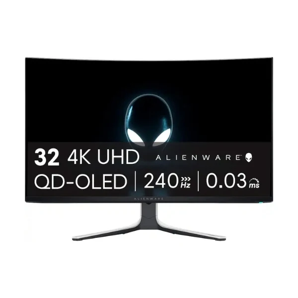 Monitor Alienware AW3225QF - 32" Curvo 4K UHD - (3840 x 2160) QD-OLED - 240 Hz - Lunar Light