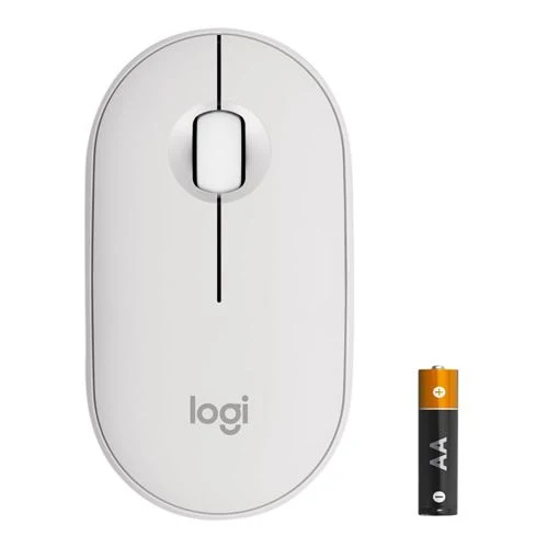 Mouse Logitech Pebble Mouse 2 M350s Tonal Blanco