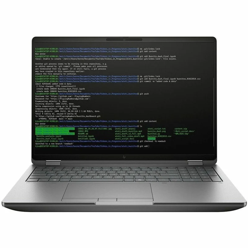 Laptop HP ZBook, Intel Core Ultra 7 255HX 20 Núcleos, 32GB DDR5, 1 TB SSD, RTX PRO