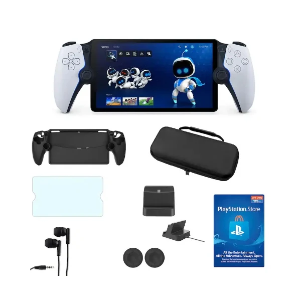 Reproductor Remoto PlayStation Portal para PS5 8" Full HD 1080p 60 FPS con Kit de Accesorios - White