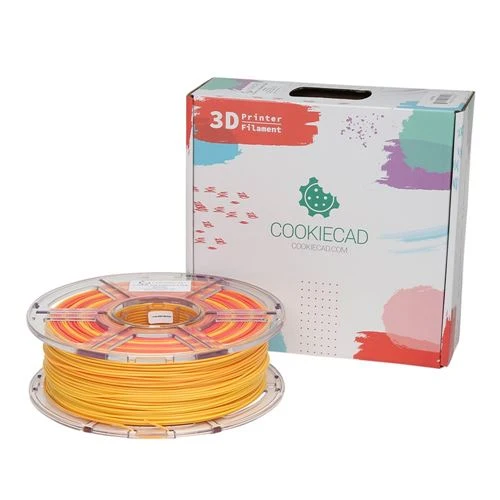 Filamento PLA Cookiecad 1.75mm Amanecer Transición Arcoíris 1kg para Impresión 3D