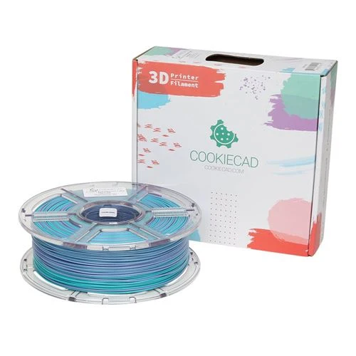 Filamento PLA Cookiecad 1.75mm Sirena Transición Arcoíris 1kg para Impresión 3D
