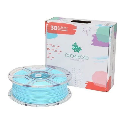 Filamento PLA Cookiecad 1.75mm Azul Mármol 1kg para Impresión 3D