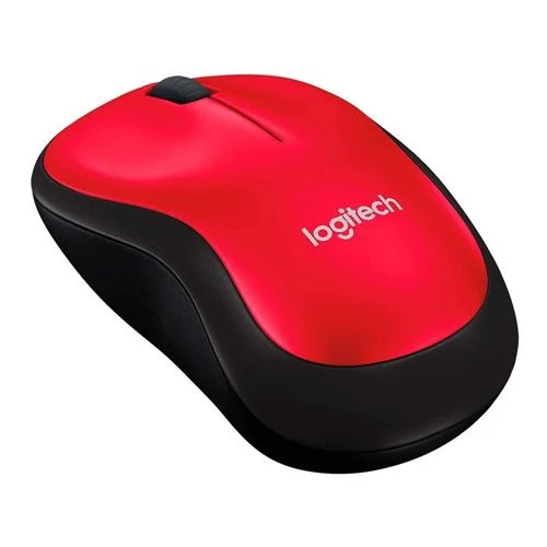 Mouse Logitech Wireless Mouse M185 Rojo