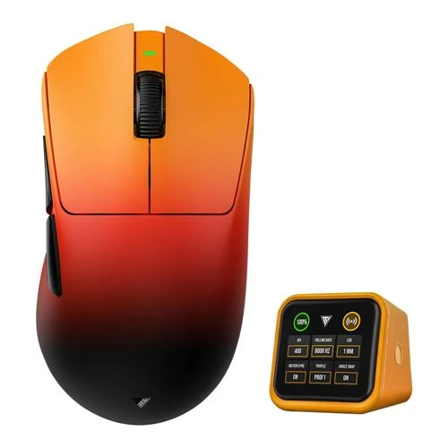 Mouse Teevolution Terra PRO 8K Wireless Gaming Mouse Naranja