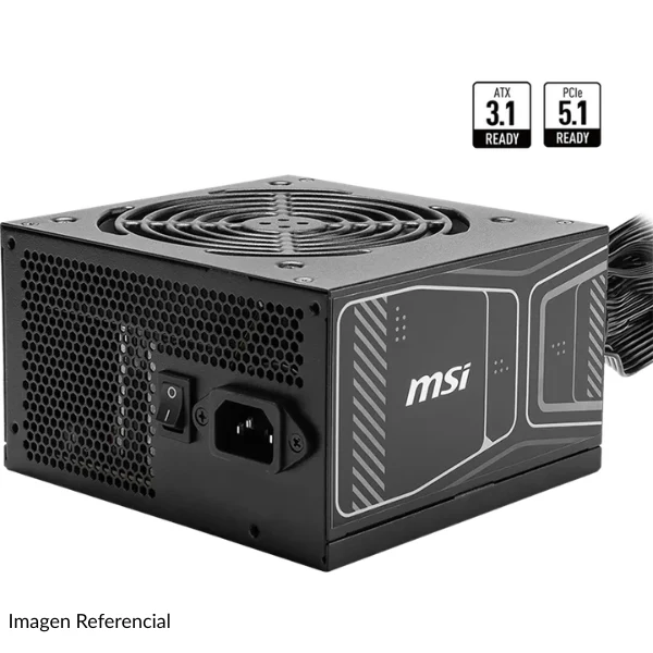 Fuente de Poder MSI MAG A750GN PCIe 5 750W 80 Plus Gold - ATX 3.1 - PCIe 5.1 - MAG A750GN PCIE5