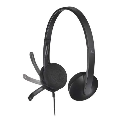 Audífonos Logitech H340 USB Wired Headset Negro