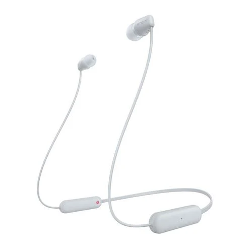 Audífonos Sony WI-C100 Bluetooth Wireless Earbuds Blanco