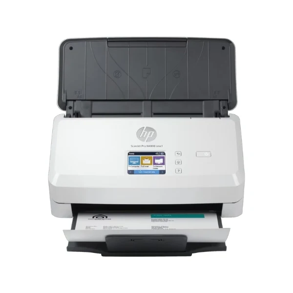 Escáner HP ScanJet Enterprise Flow N4000 snw1 con Alimentador Automático - 6FW08A