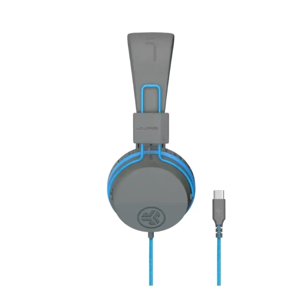 Audífonos JLab JBuddies Studio Infantiles On-Ear USB-C con Límite de Volumen 85 dB - Gris