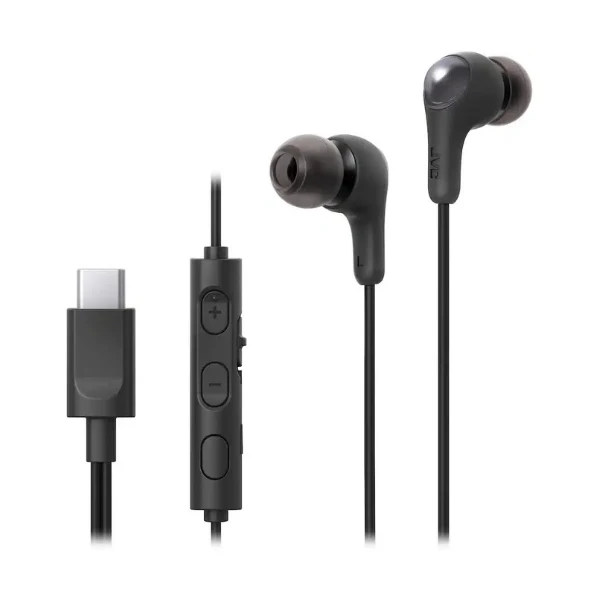 Audífonos JVC Gumy Connect USB-C In-Ear con Micrófono - Negro