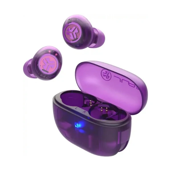 Audífonos JLab GO Pop ANC True Wireless Bluetooth con Cancelación Activa de Ruido - Morado Transparente