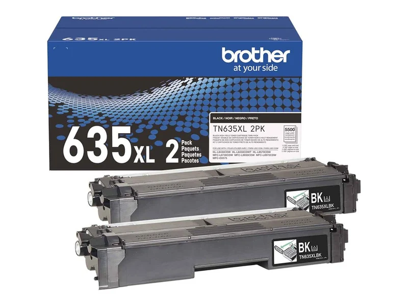 Tóner Brother TN635XL2PK Negro Alto Rendimiento