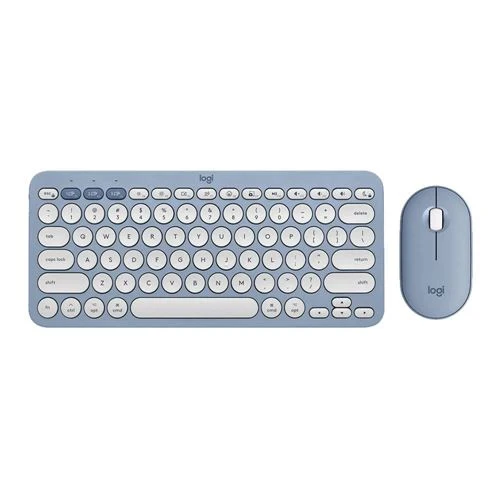 Combo Teclado y Mouse Logitech K380 + M350 Inalámbrico Multidispositivo Azul