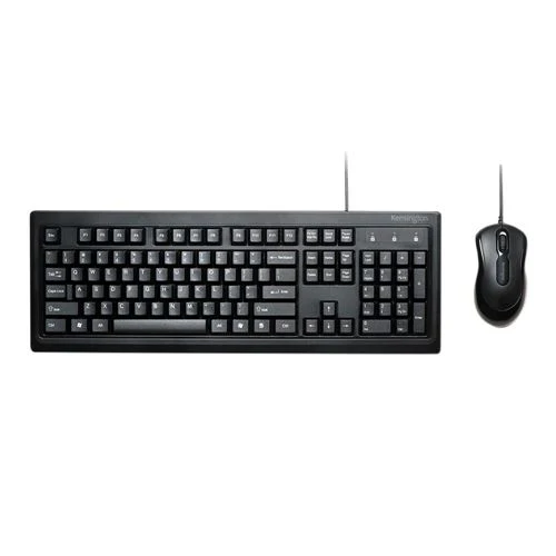 Combo Teclado y Mouse Kensington Keyboard for Life Cableado Negro